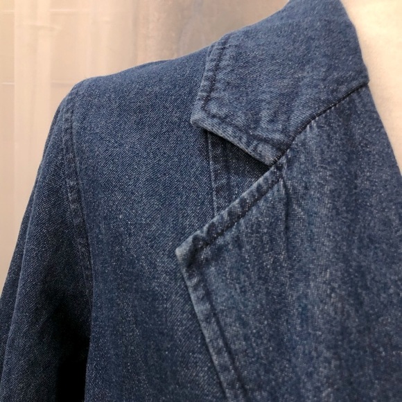 Dark Denim Blazer Dress - Picture 4 of 4